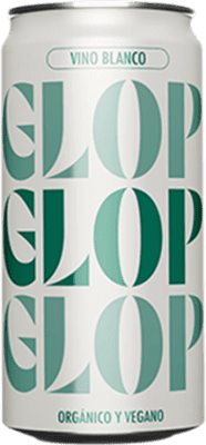 63,95 € | 12 units box White Wine Glop Seco — Dry D.O. Catalunya Catalonia Spain Garnacha — Grenache Bio — Organic Can 25 cl Vegan