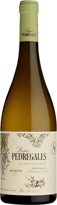 Envío gratis | Vino Blanco Lagar de Pedregales Floración Seco D.O. Rías Baixas Galicia España Albariño 75 cl Vegano