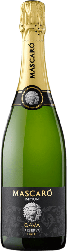 Envio grátis | Espumante Branco Mascaró Nigrum Initium Brut — Bruto Reserva D.O. Cava Catalunha Espanha Macabeo, Xarel·lo, Parellada 75 cl