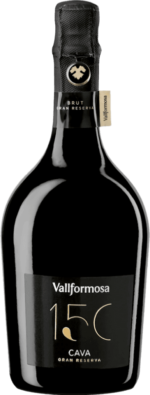 Kostenloser Versand | Weißer Sekt Vallformosa 150 Brut — Herb Große Reserve — Lange Reifung D.O. Cava Katalonien Spanien Xarel·lo 75 cl Vegan