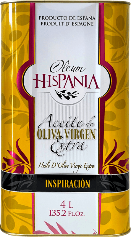 206,95 € | Huile d'Olive Oleum Hispania Experiencia Única 4 L Traditionnelle, Coupage, HOVE Vierge Extra Córdoba Espagne Canette Spéciale 4,5 L