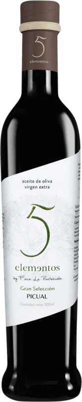 15,95 € | Aceite de Oliva Finca La Pontezuela 5 Elementos Tradicional, Selección, AOVE Virgen Extra Toledo España Picual Botella Medium 50 cl Vidrio