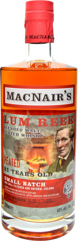 198,95 € | Whisky Blend Glenallachie Macnair's Lum Reek Peated — Tourbé Royaume-Uni 21 Ans 70 cl