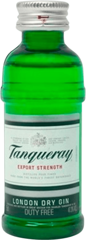 4,95 € Kostenloser Versand | Genever Gin Tanqueray Miniaturflasche 5 cl