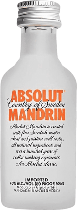 3,95 € Free Shipping | Vodka Absolut Miniature Bottle 5 cl Mandarin