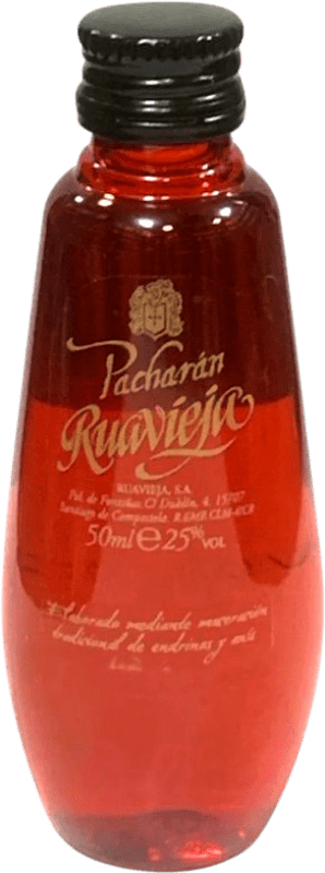 3,95 € Kostenloser Versand | Pacharán Ruavieja Miniaturflasche 5 cl