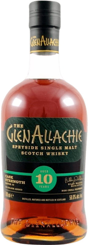 112,95 € | Whisky Single Malt Glenallachie Nº 10 Cask Strength — Grado da Botte, Batch Speyside Regno Unito 10 Anni 70 cl