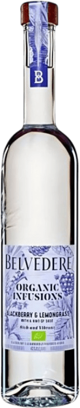Envoi gratuit | Vodka Belvedere Infusions Pologne Organic — Biologique 1 L Lemongrass — Citronnelle, Blackberry — Mûre