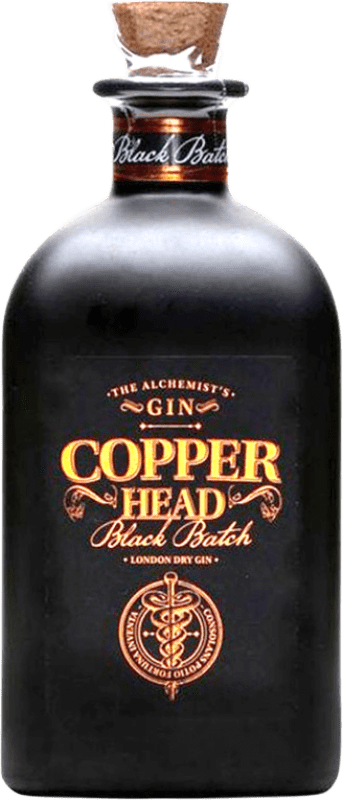 45,95 € Envío gratis | Ginebra Gin Copperhead Black — Edición Negra Botella Medium 50 cl