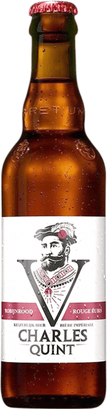 Kostenloser Versand | Bier Haacht Charles Quint Red Ale — Rotes Brabante Belgien Drittelliterflasche 33 cl