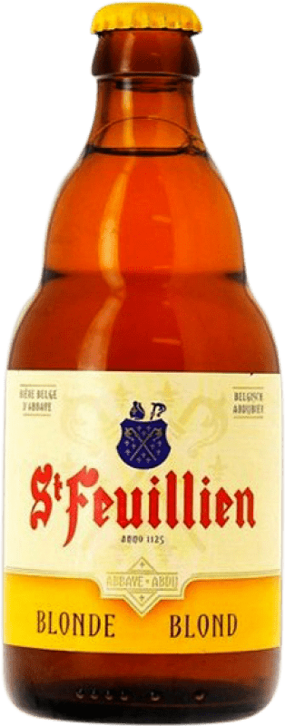 Free Shipping | Beer Saint Feuillien Blonde Valonia Belgium Third-Liter Bottle 33 cl