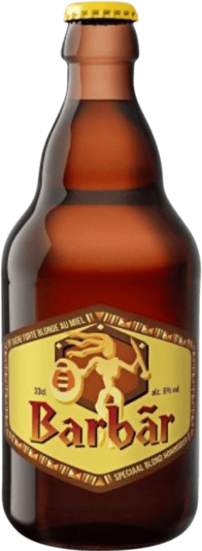 Envio grátis | Cerveja Lefebvre Barbar Brabante Bélgica Garrafinha Terço 33 cl