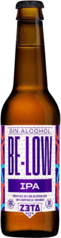 Бесплатная доставка | Пиво Zeta Be Low IPA — India Pale Ale Сообщество Валенсии Испания Бутылка на треть 33 cl Без алкоголя