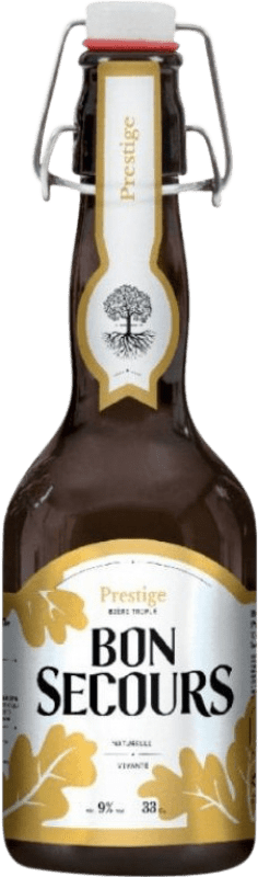 Envio grátis | Cerveja Caulier Bonsecours Prestige Bélgica Garrafinha Terço 33 cl