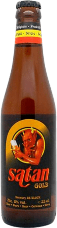 免费送货 | 啤酒 De Block Satan Golden Ale — 金色 Brabante 比利时 三分之一升瓶 33 cl