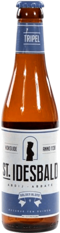 Envio grátis | Cerveja Huyghe Saint Idesbald Triple Malt Flandes Bélgica Garrafinha Terço 33 cl