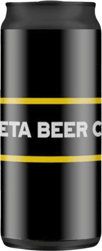 3,95 € | Пиво Zeta Hell — Светлое Сообщество Валенсии Испания Жестяная банка 37 cl
