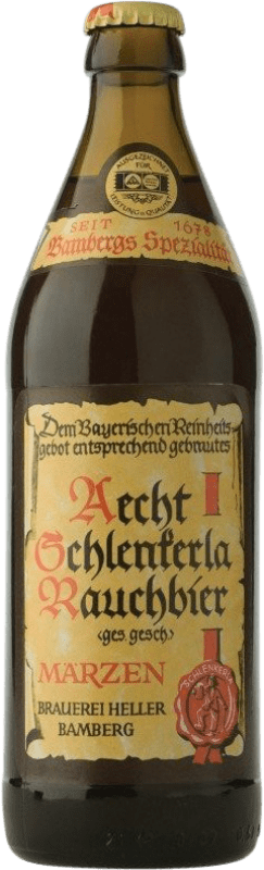 Spedizione Gratuita | Birra Heller Brau Trum Aecht Schlenkerla Marzen Rauchbier Germania Bottiglia Medium 50 cl