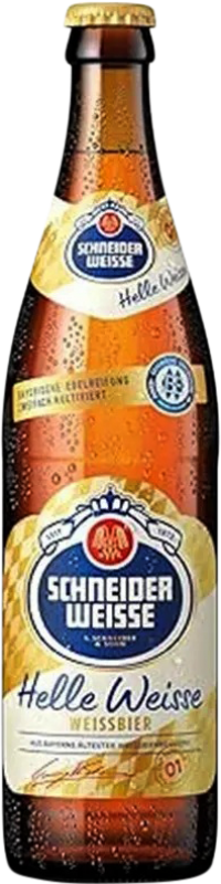 Envío gratis | Cerveza Schneider & Sohn Helle Tap 7 Original, Weissbier — Blanca Baviera Alemania Botella Medium 50 cl