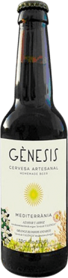 免费送货 | 啤酒 Génesis Mediterrania 巴伦西亚社区 西班牙 三分之一升瓶 33 cl