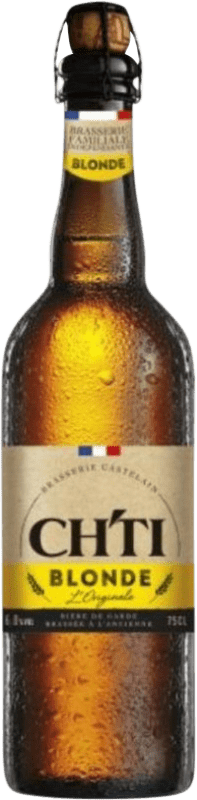 Envio grátis | Cerveja Castelain. Ch'Ti Blonde — Loira França 75 cl