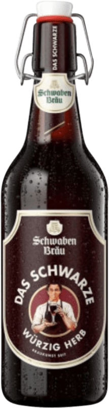 Envío gratis | Cerveza Dinkelacker-Schwaben Das Schwarze Dark Ale — Oscura Stuttgart Alemania Botella Medium 50 cl