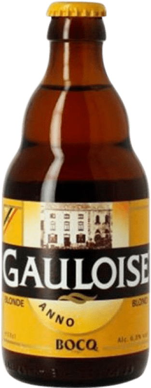 Envio grátis | Cerveja Brasserie du Bocq La Gauloise Blonde — Loira Valonia Bélgica Garrafinha Terço 33 cl