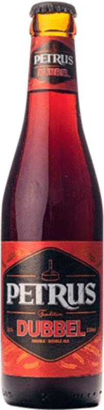 Envio grátis | Cerveja Brabandere Petrus Brown Ale — Âmbar, Dubbel Flandes Bélgica Garrafinha Terço 33 cl