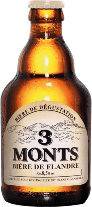Envio grátis | Cerveja Saint Sylvestre. 3 Monts Flandes França Garrafinha Terço 33 cl