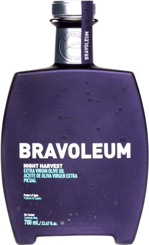 Spedizione Gratuita | Olio d'Oliva Hacienda el Palo Bravoleum Night Harvest EVO Extra Vergine Spagna 70 cl