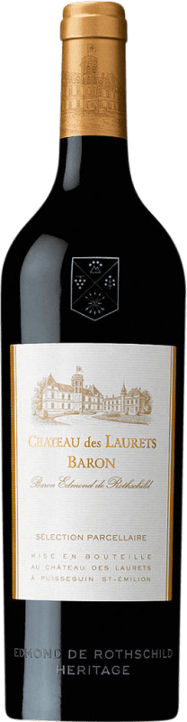 Spedizione Gratuita | Vino Rosso Baron Edmond de Rothschild Château des Laurets Selezione, Vino de Parcela — Vino di Parcella Francia Bottiglia Magnum 1,5 L