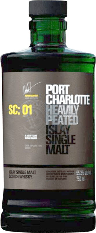 133,95 € | Whisky Single Malt Bruichladdich Port Charlotte SC:01 Islay Reino Unido 70 cl