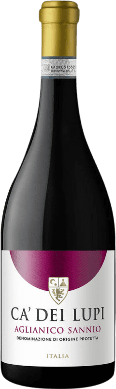 Free Shipping | Red Wine Ca' dei Lupi D.O.C. Sannio Campania Italy Aglianico 75 cl