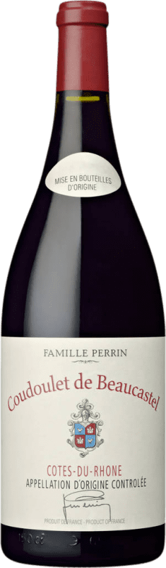 Envío gratis | Vino Tinto Famille Perrin Coudoulet de Beaucastel A.O.C. Côtes du Rhône Rhône Francia Bio — Biológico Botella Magnum 1,5 L
