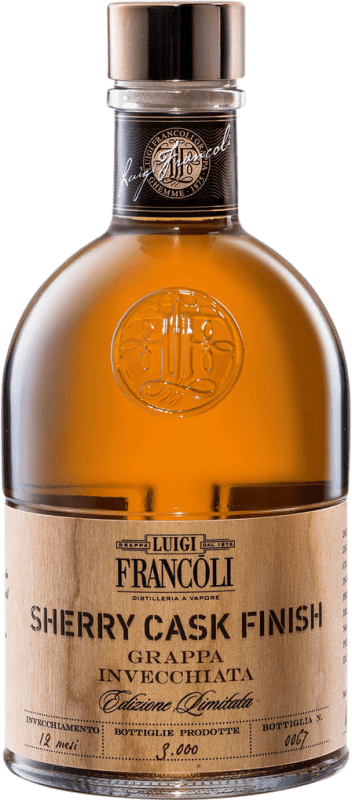 51,95 € | Grappa Luigi Francoli Sherry Cask Finish — Finition en Fût Italie Bouteille Medium 50 cl 51,95 € | Grappa Luigi Francoli Sherry Cask Finish — Finition en Fût Italie Bouteille Medium 50 cl