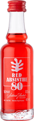 2,95 € | Absinthe Antonio Nadal 80º Red — Rouge Espagne Mini-Bouteille 4 cl