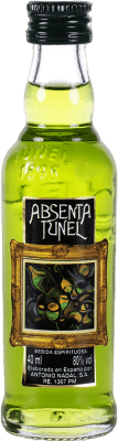 3,95 € Free Shipping | Absinthe Antonio Nadal Túnel Cuadro 80º Miniature Bottle 4 cl