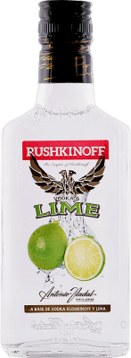 Free Shipping | Vodka Antonio Nadal Rushkinoff Spain Hip Flask 20 cl Lima — Lime
