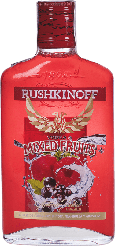 Envío gratis | Vodka Antonio Nadal Rushkinoff España Petaca 20 cl Fruit Mix — Mezcla de Frutas