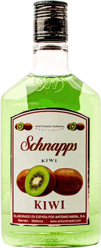 8,95 € Envío gratis | Schnapps Antonio Nadal Botellín Tercio 35 cl Kiwi