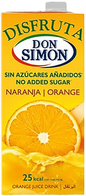 29,95 € | 12個入りボックス ジュース Don Simón Disfruta スペイン テトラパック 1 L Naranja — オレンジ