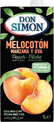 Juice 12 units box Don Simón 1 L Melocotón — Peach, Uva