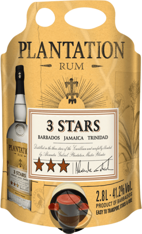 91,95 € Envoi gratuit | Rhum Plantation Rum 3 Stars Bag in Box 2,5 L