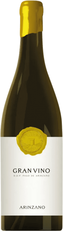 Envio grátis | Vinho Branco Arínzano Gran Vino Espanha 75 cl