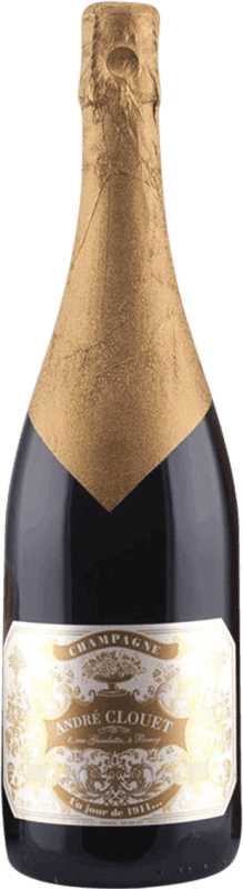 89,95 € Envío gratis | Espumoso Blanco André Clouet Brut Silver — Edición Plata, Grand Cru, Blanc de Noirs A.O.C. Champagne Botella Magnum 1,5 L