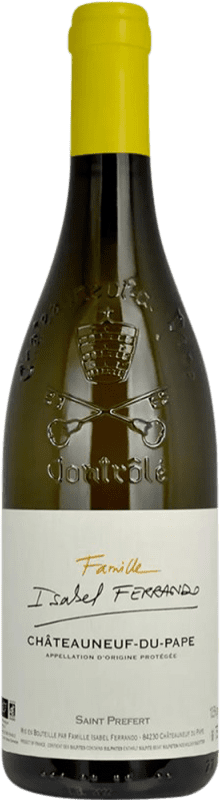 Kostenloser Versand | Weißwein Famille Isabel Ferrando A.O.C. Châteauneuf-du-Pape Rhône Frankreich Clairette 75 cl
