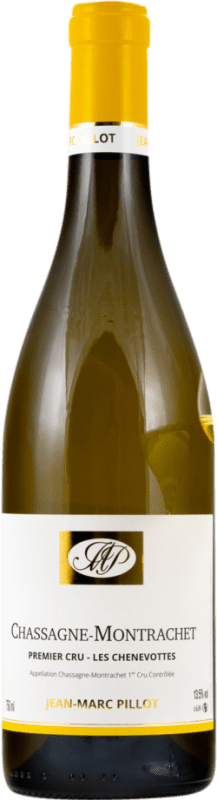 Free Shipping | White Wine Domaine Jean-Marc Pillot Les Chenevottes 1er Premier Cru A.O.C. Chassagne-Montrachet Burgundy France Chardonnay 75 cl