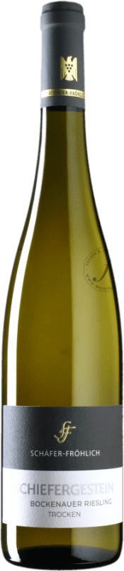 Envio grátis | Vinho Branco Schäfer-Fröhlich Bockenauer Schiefergstein Q.b.A. Nahe Nahe Alemanha Riesling 75 cl