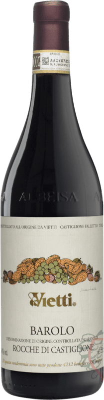 244,95 € Envío gratis | Vino Tinto Vietti Rocche di Castiglione D.O.C.G. Barolo