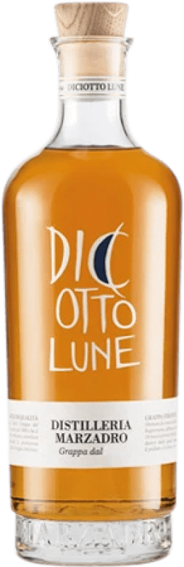 52,95 € 送料無料 | グラッパ Marzadro Le Diciotto Lune Stravecchia Trocken — 辛口 Extra Viejo — エクストラ古酒 ミディアムボトル 50 cl